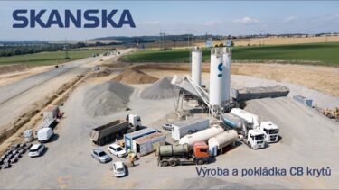 SKANSKA – Výroba a pokládka CB krytů